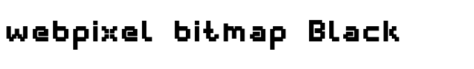 webpixel bitmap Black