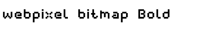 webpixel bitmap Bold