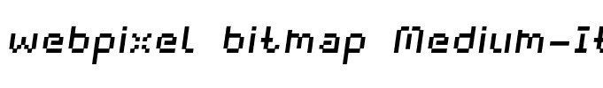 webpixel bitmap Medium-Italic