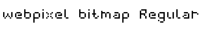 webpixel bitmap Regular