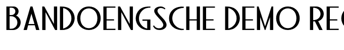 Bandoengsche DEMO Regular