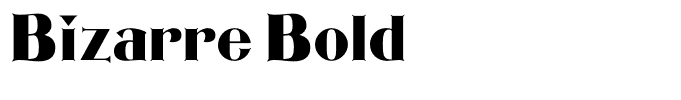 Bizarre Bold