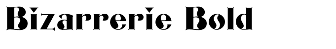 Bizarrerie Bold