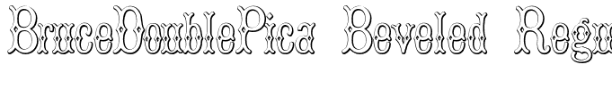 BruceDoublePica Beveled Regular