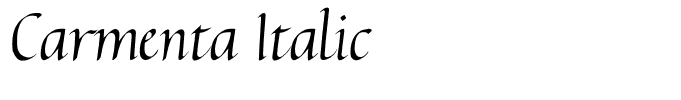 Carmenta Italic