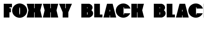 Foxxy Black Black