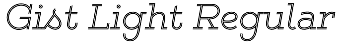 Gist Light Regular