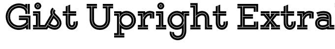 Gist Upright Extrabold Demo Regular