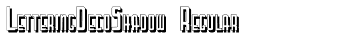 LetteringDecoShadow Regular
