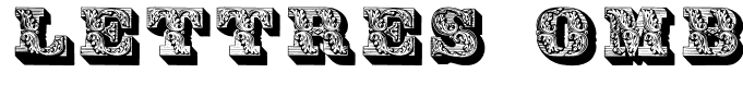 Lettres ombrees ornees Regular