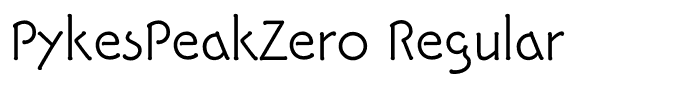 PykesPeakZero Regular