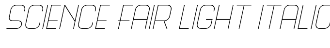 Science Fair Light Italic