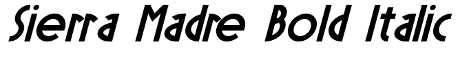 Sierra Madre Bold Italic