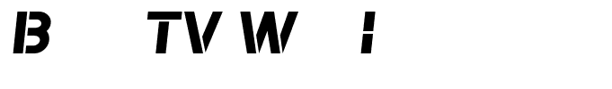 Bomber TV Wide Italic