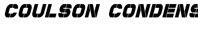 Coulson Condensed Italic
