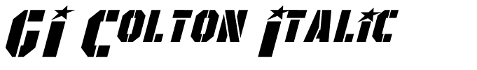 GI Colton Italic