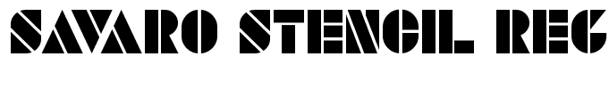 SAVARO STENCIL Regular
