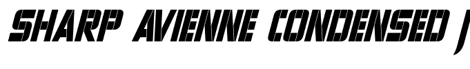 Sharp Avienne Condensed Italic