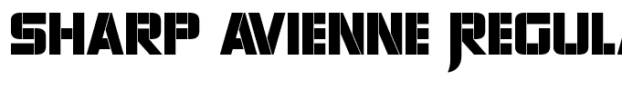 Sharp Avienne Regular