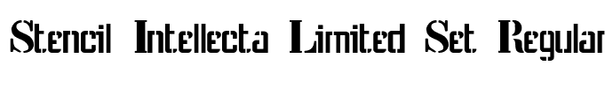Stencil Intellecta Limited Set Regular