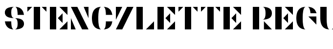 Stencylette Regular