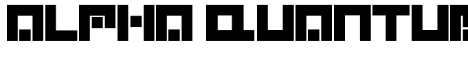 Alpha Quantum Glyphset Regular
