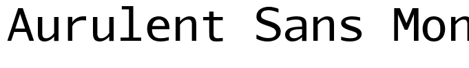 Aurulent Sans Mono Regular