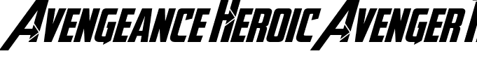 Avengeance Heroic Avenger Regular