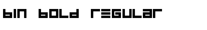 BIN Bold Regular