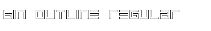 BIN Outline Regular