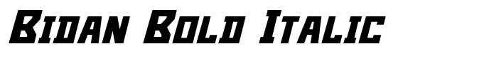 Bidan Bold Italic