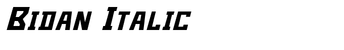 Bidan Italic