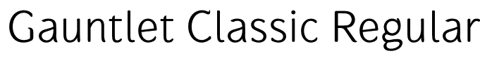 Gauntlet Classic Regular