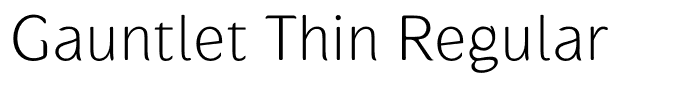 Gauntlet Thin Regular