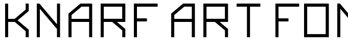 Knarf Art Font 3 Bold
