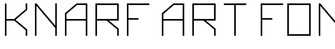 Knarf Art Font 3 Regular
