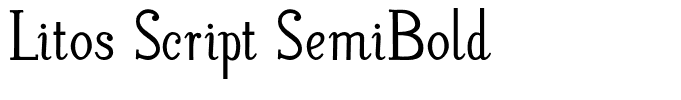 Litos Script SemiBold