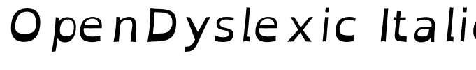 OpenDyslexic Italic