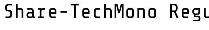 Share-TechMono Regular