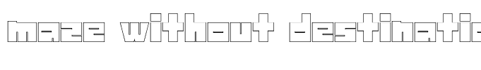 maze without destination Regular