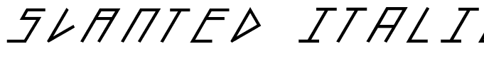 slanted ITALIC shift Black