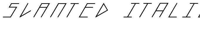 slanted ITALIC shift Medium
