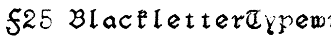 F25 BlackletterTypewriter Regular