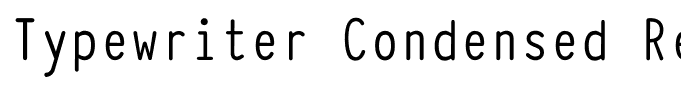 Typewriter Condensed Regular