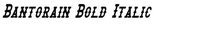 Bantorain Bold Italic