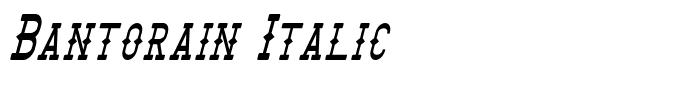 Bantorain Italic