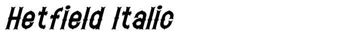 Hetfield Italic