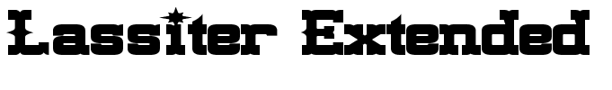 Lassiter Extended Bold