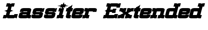 Lassiter Extended Bold Italic