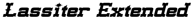 Lassiter Extended Italic